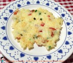 Rice Pancake with Bacon and Green Onion
