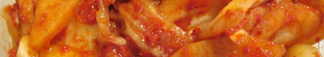 Korean Kimchi with Napa Cabbage and Daikon