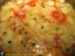 Egg  Drop Soup with Tomato and Tofu