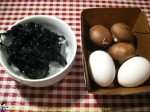 Egg Drop Soup with Mushroom and Nori