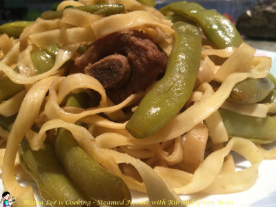 Steamed Noodle with Rib and Green Bean